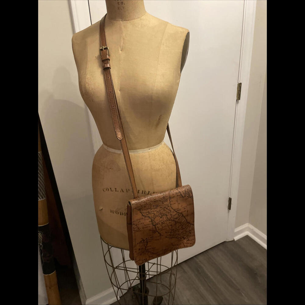 Patricia Nash Purse Map Granada Crossbody Bag USED